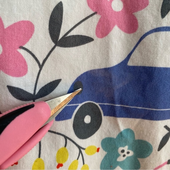 Mini Boden Colorful Vehicles Bikes Floral Print Long Sleeve Dress 9 - Picture 13 of 16